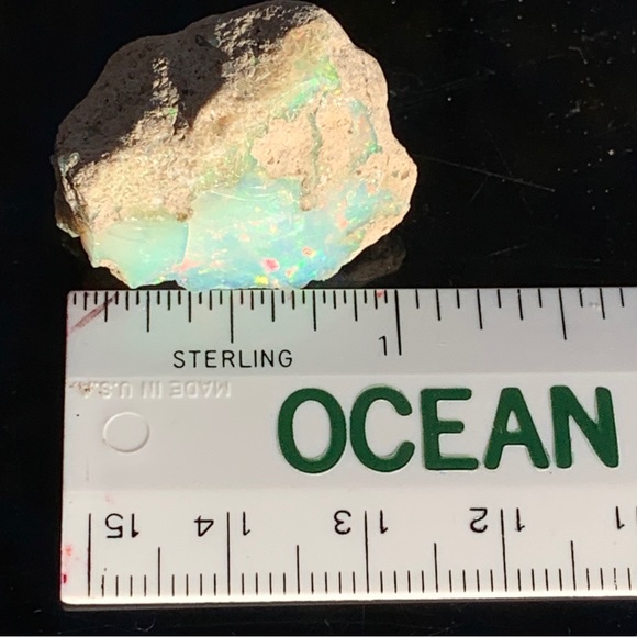 Welo Rough 32.24Ct Natural Ethiopian Play Of Color Rough Opal - Picture 6 of 16